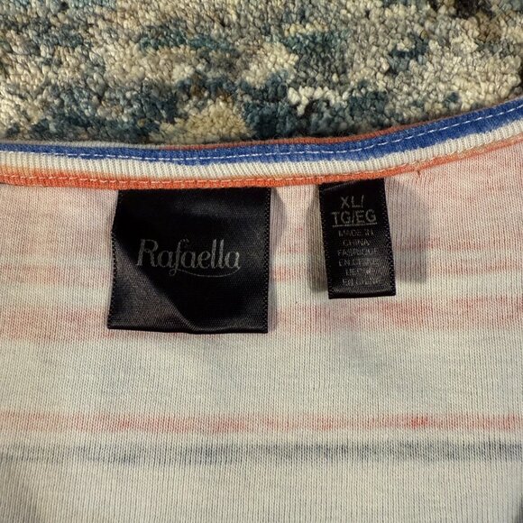 Rafaella Multicolor Striped Top XL - Picture 2 of 5